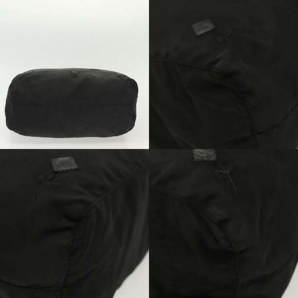 PRADA Hand Bag Nylon Black Silver - Picture 10 of 13